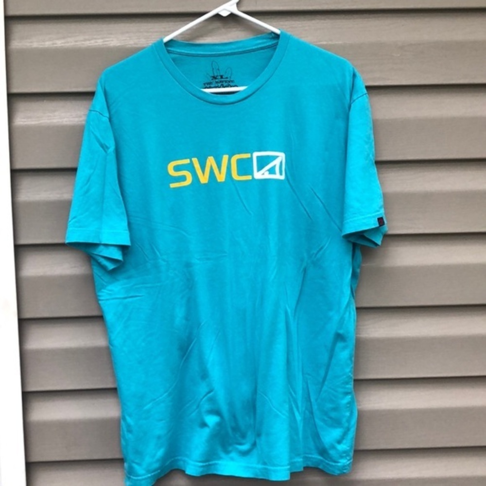 SWC men’s blue,gold&white short sleeve tee shirt